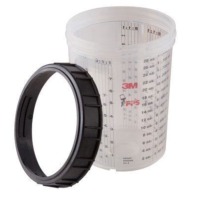 3M™ PPS™ Cup and Collar, For Use With PPS™ Paint Preparation Systems
