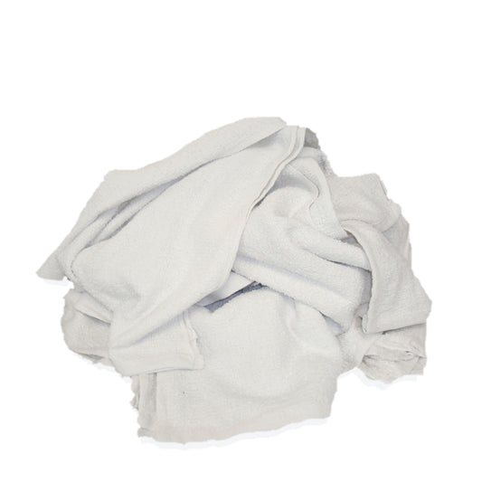 White Terry Wiping Rags (New)