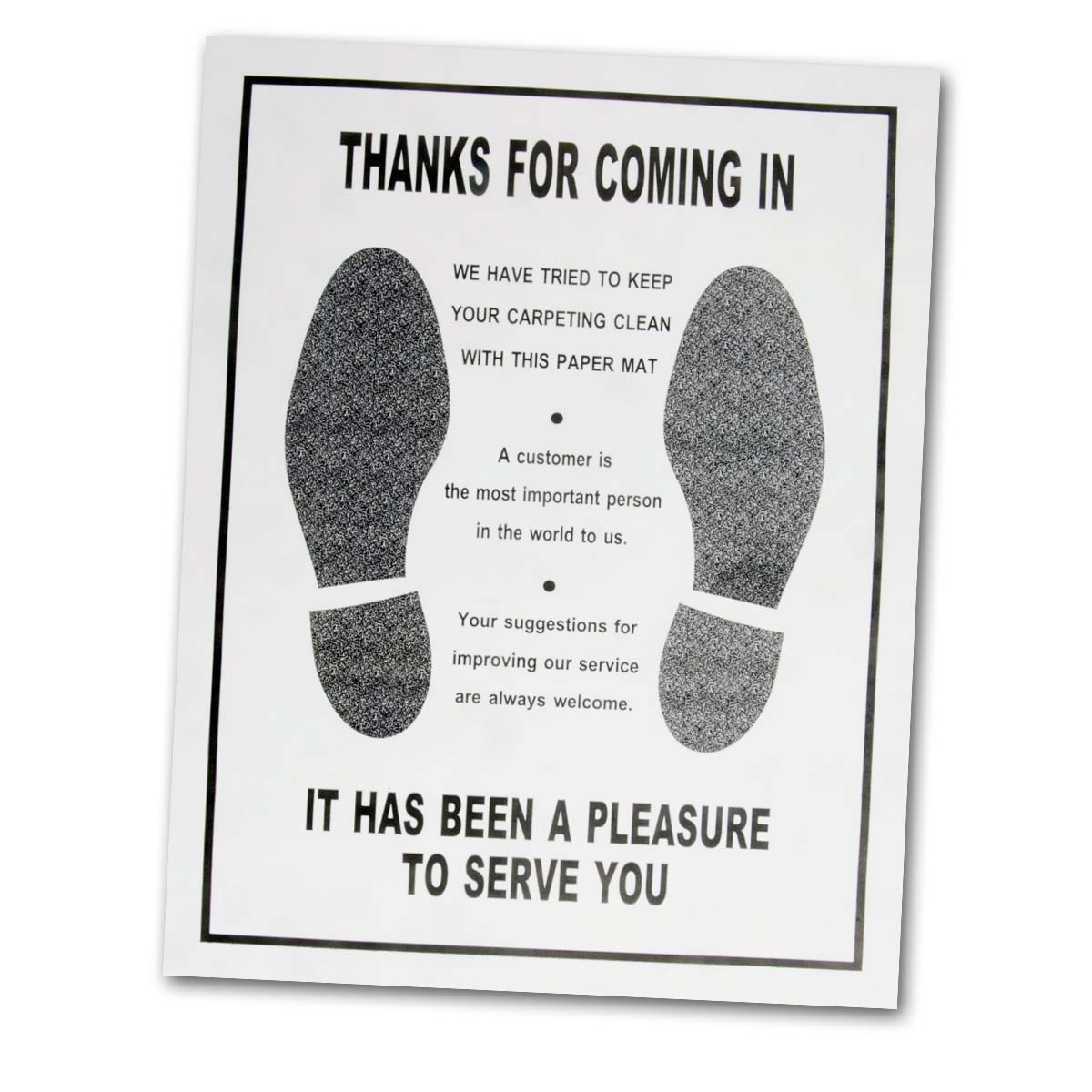 17" X 22" • 500 Per Box Disposable Floor Mat