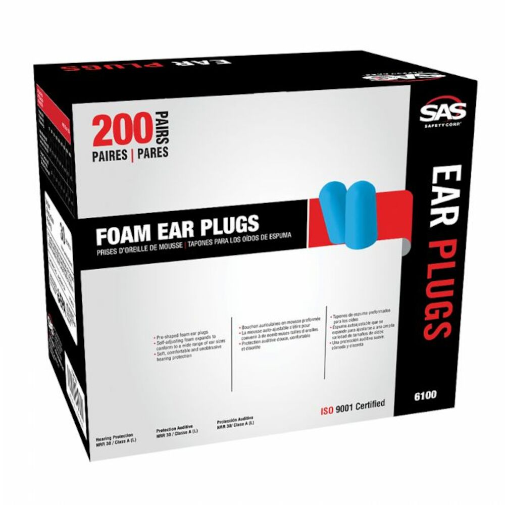 Foam Ear Plugs (200 pairs) Work Safety Protective Gear