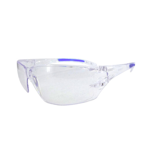 RADNOR® Cobalt Classic Clear Frameless Safety Glasses • Dozen Protective Eyewear