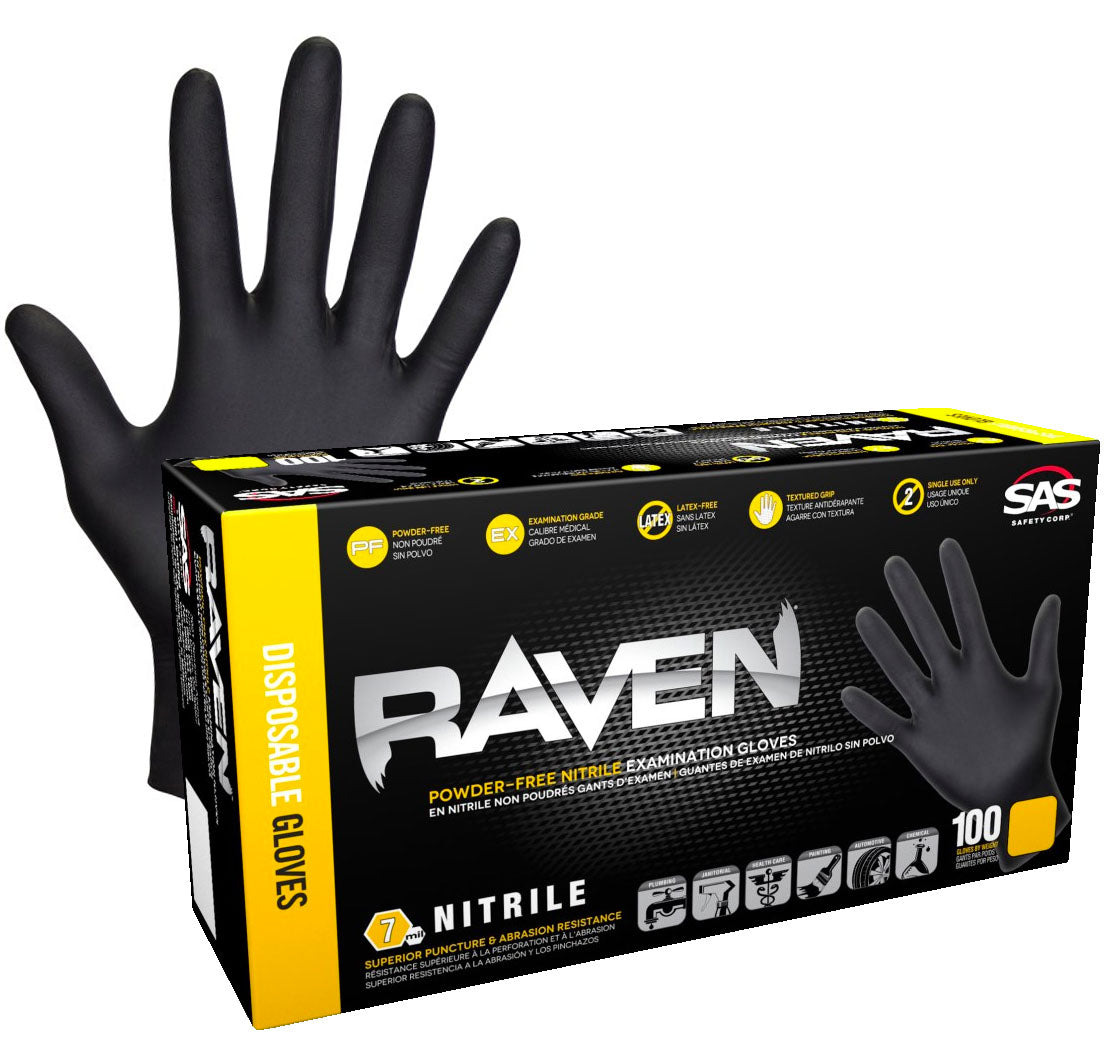 Raven Nitrile Disposable Gloves