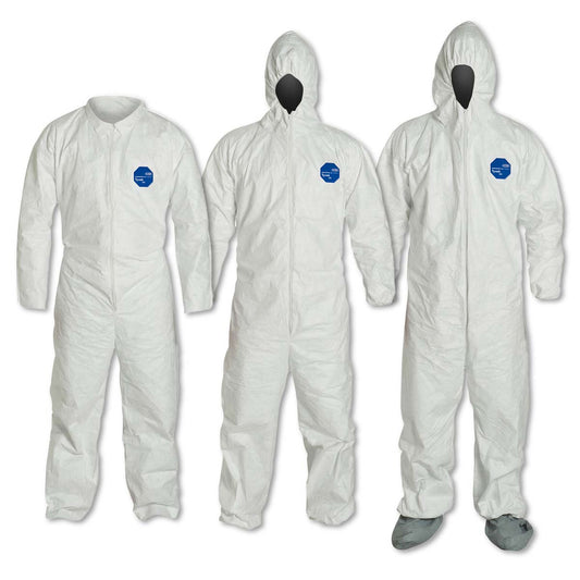 DuPont™ White Tyvek® 400 Disposable Coveralls Work Safety Protective Gear