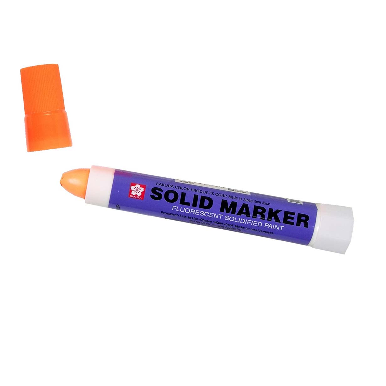 Fluorescent Orange Solidified Paint Markers (Dozen) Paint Markers