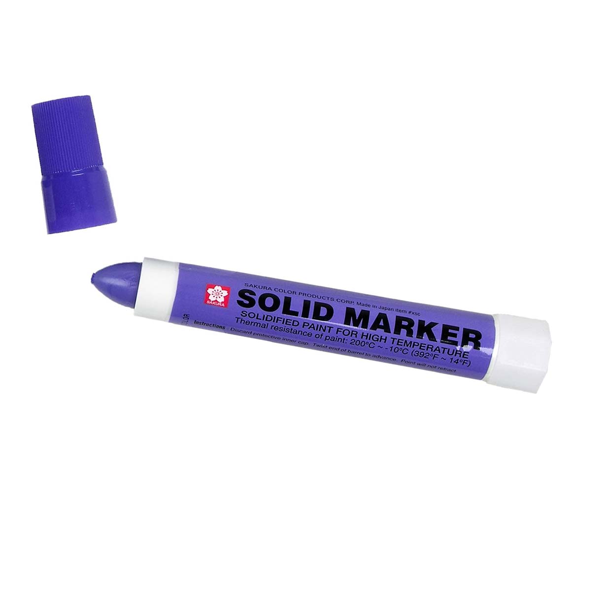 Brock Supply - SAKURA SOLID MARKER PURPLE - DOZEN FOR HIGH TEMPERATURES  (14F - 392F) - DRIES PERMANENT - WATERPROOF - FADE RESISTANT - MARKS ON  MOST SURFACES - NO MIXING NECESSARY - NON-FLAMMABLE