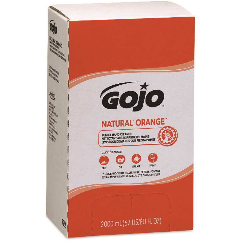 Pack of 4 (Natural Orange Pumice) GoJo Hand Cleaner 