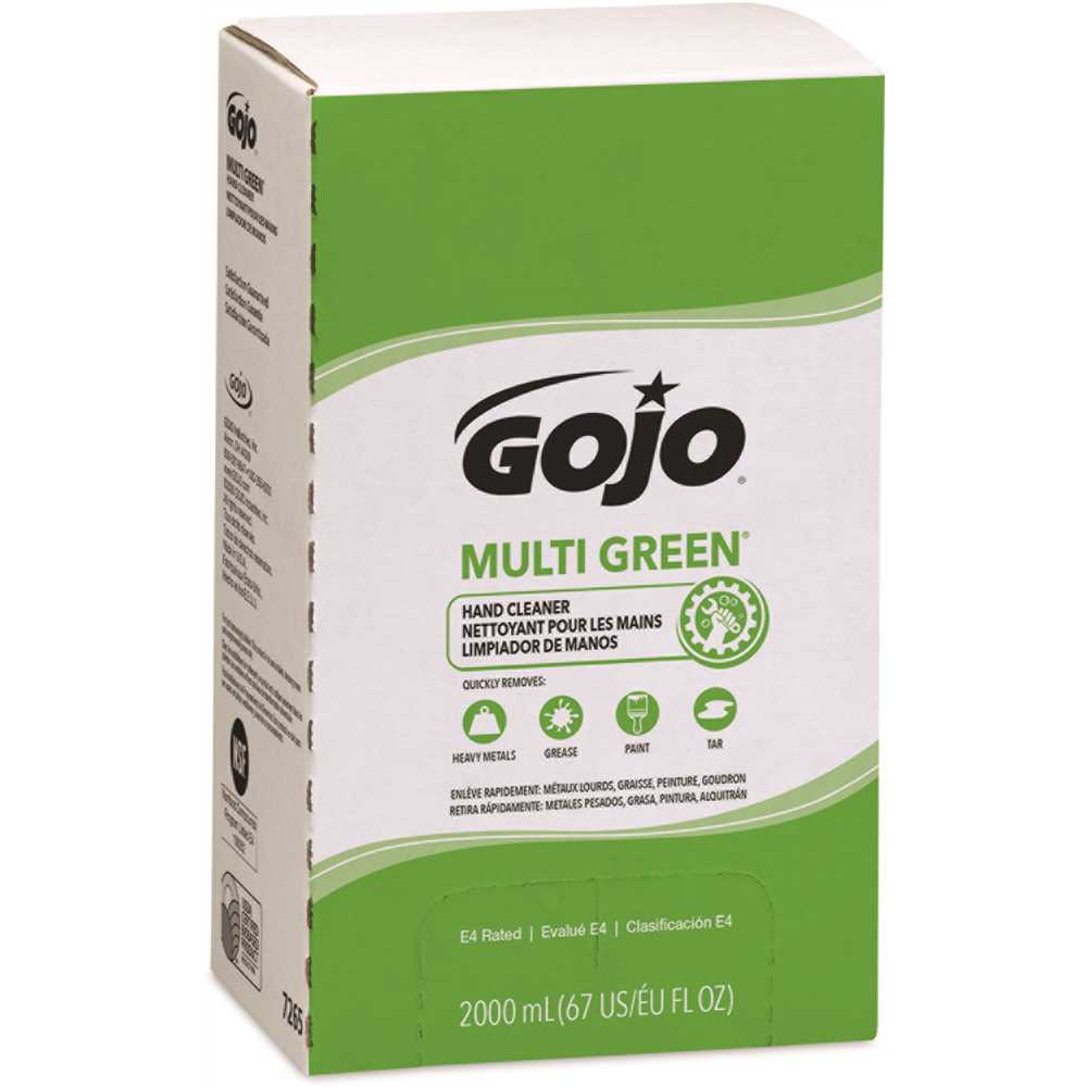 Pack of 4 (Multi Green Natural Citrus) GoJo Hand Cleaner 