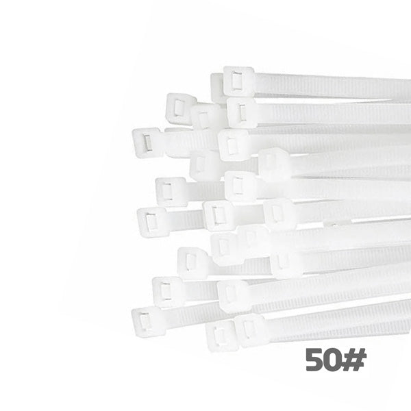 50 lbs / 36" Natural (100 ties) Nylon Cable Zip Ties 50 lb Rating 