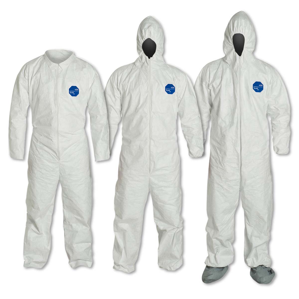  DuPont™ White Tyvek® 400 Disposable Coveralls Work Safety Protective Gear